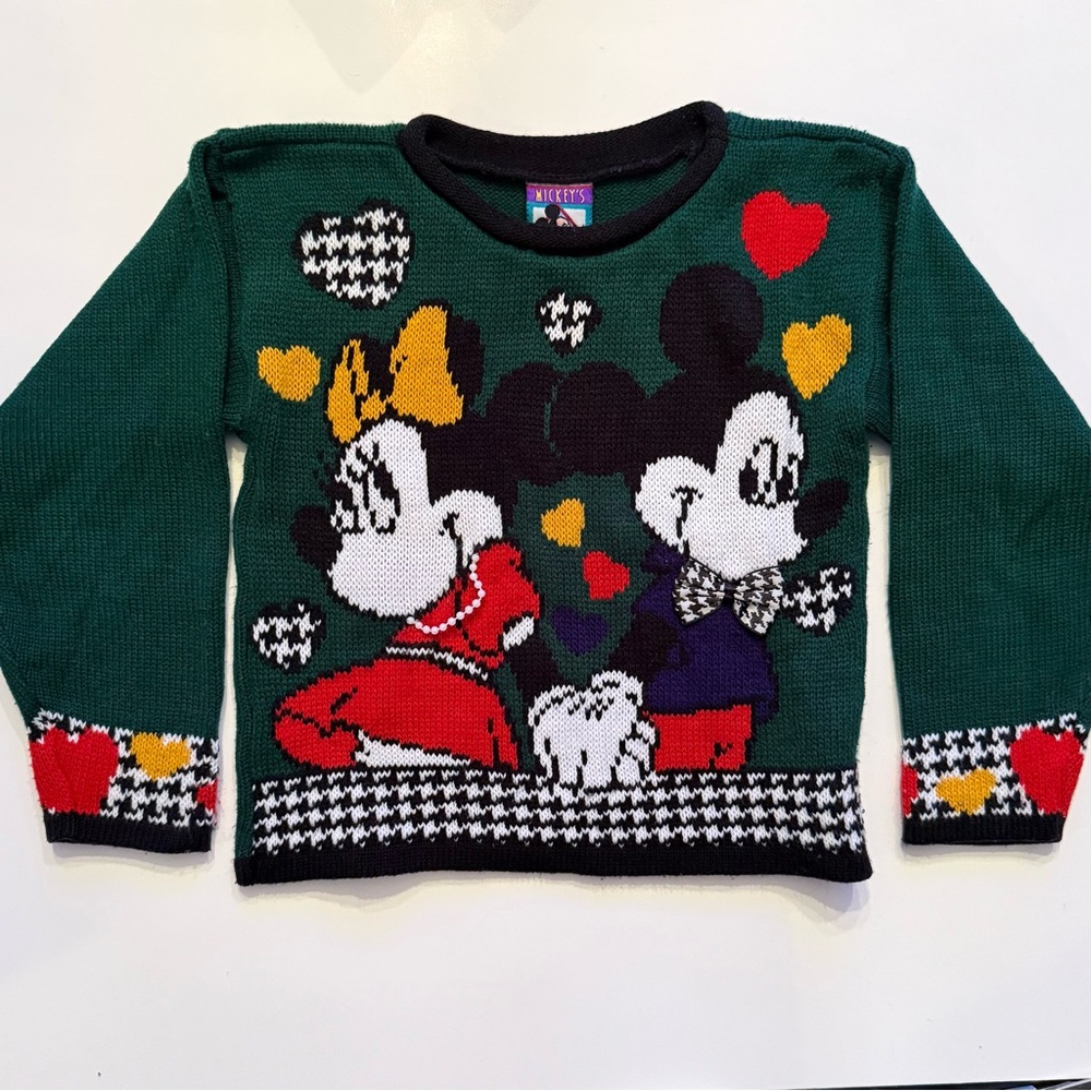 Vintage 90’s Mickey’s Stuff For Kids Minnie & Mickey Sweater Kids Medium 6/6x